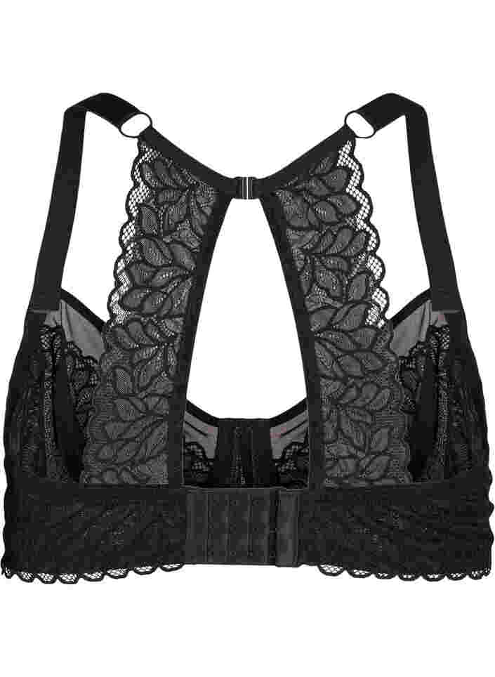 Figa bra with lace and underwire, Black, Packshot image number 1