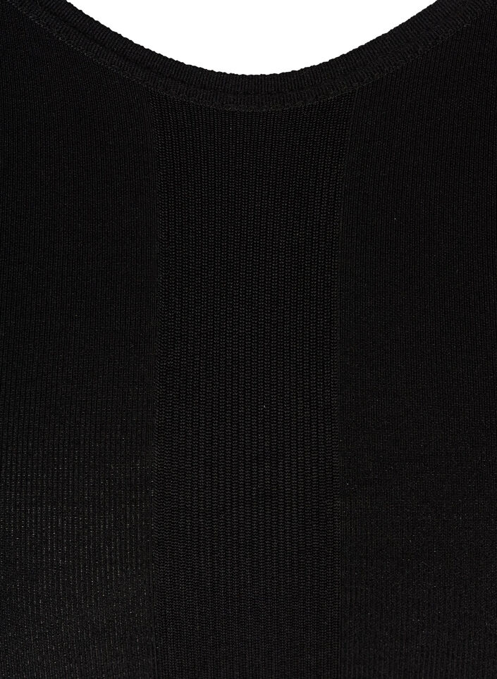 Shapewear top with wide straps, Black, Packshot image number 2