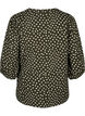 3/4 sleeve cotton Blouse with polka dots, Forest Night Dot, Packshot image number 1