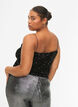 Top with sequin and narrow straps, Black Sequins, Model image number 1