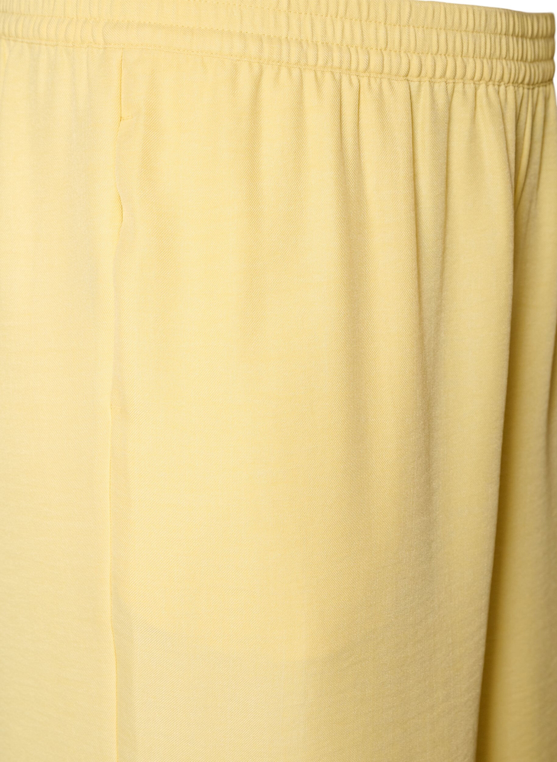 ZizzifashionLoose trousers with elasticated waistband and pockets, Yellow, Packshot image number 2
