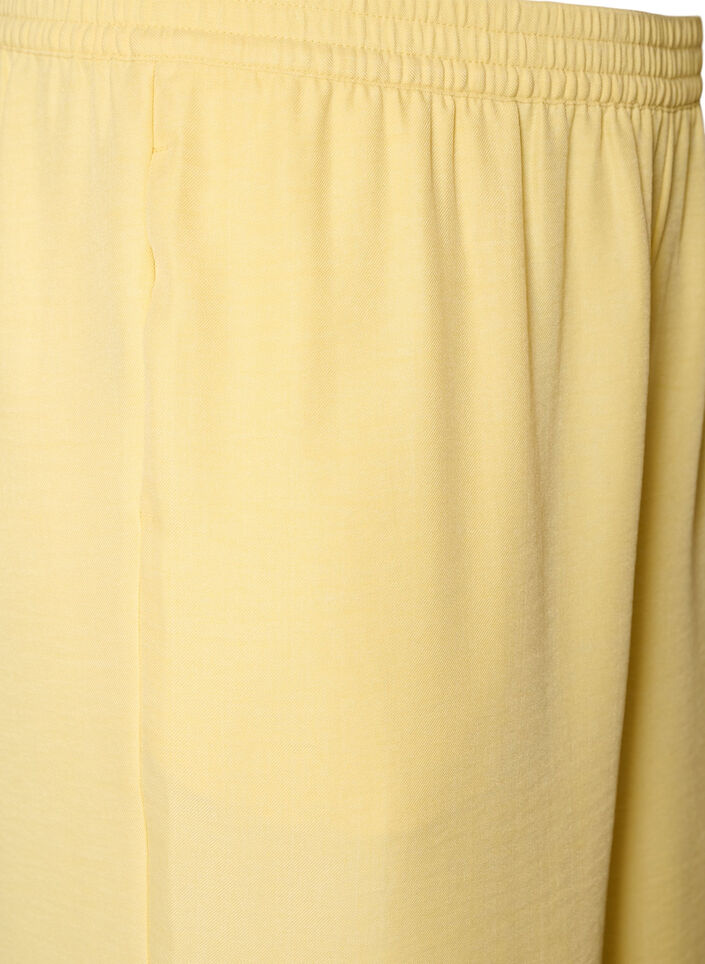 Loose trousers with elasticated waistband and pockets, Yellow, Packshot image number 2