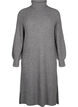 Long knit dress with turtleneck, Medium Grey Mel., Packshot image number 0