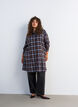 Knee-length shirt dress with a checked pattern, Brown, Model image number 3