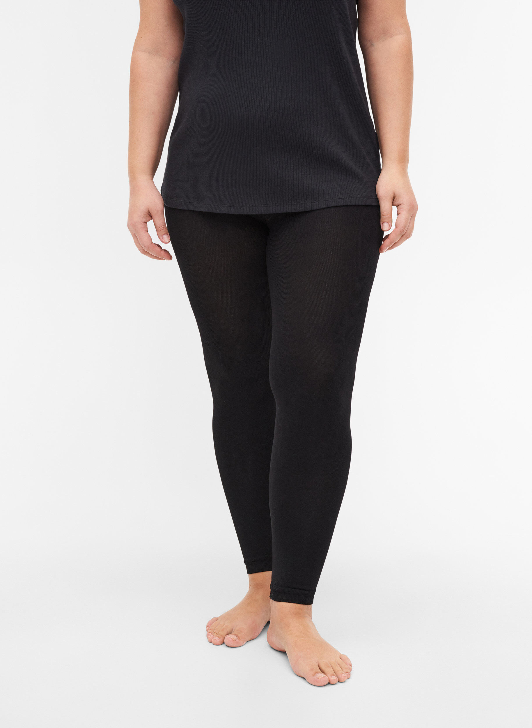 ZizzifashionLeggings in 200 denier, Black, Model image number 2