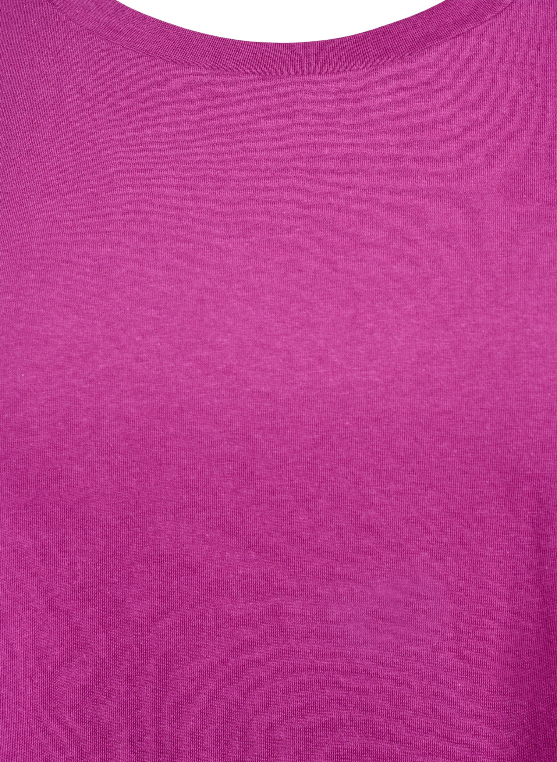 Zizzifashion Short sleeve cotton blend T-shirt, Purple, Packshot image number 2