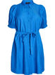 Knee-length shirt dress with tie belt, Blue, Packshot image number 0