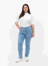 Slim fit Emily jeans with normal waist, Ex Lt Blue, Model