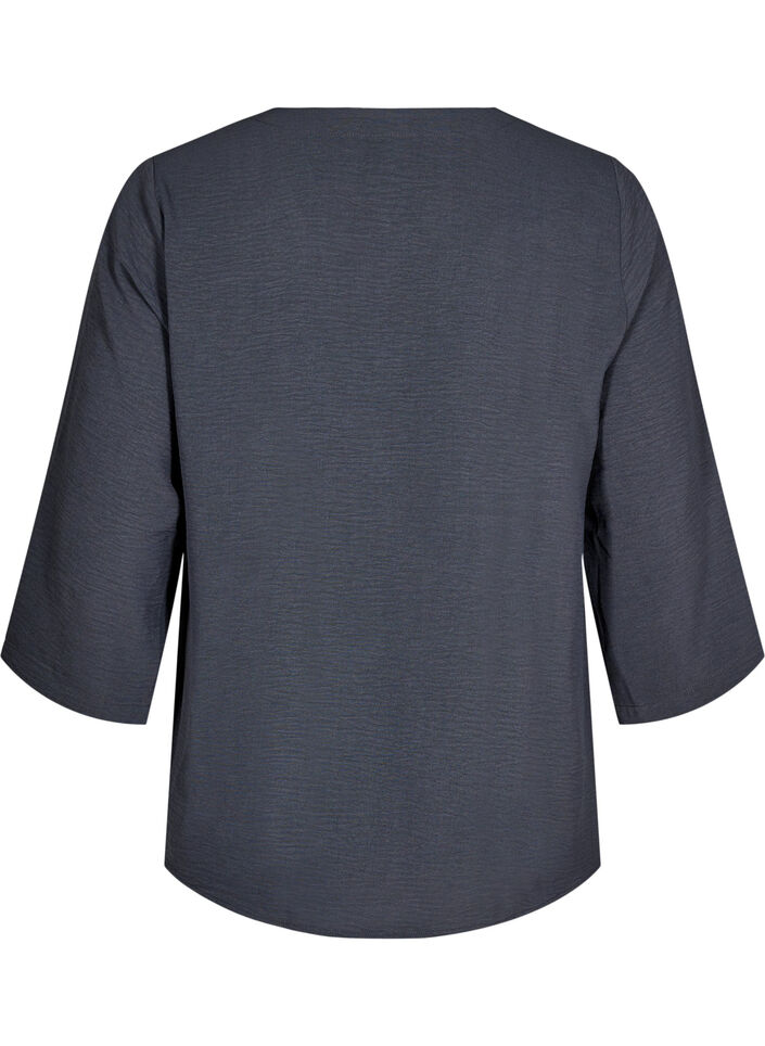 FLASH - Blouse with 3/4 sleeves, Dark Grey, Packshot image number 1