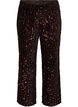 Wide-leg trousers with sequins, Brown, Packshot image number 0
