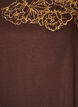 Cotton T-shirt with floral print, Brown, Packshot image number 2