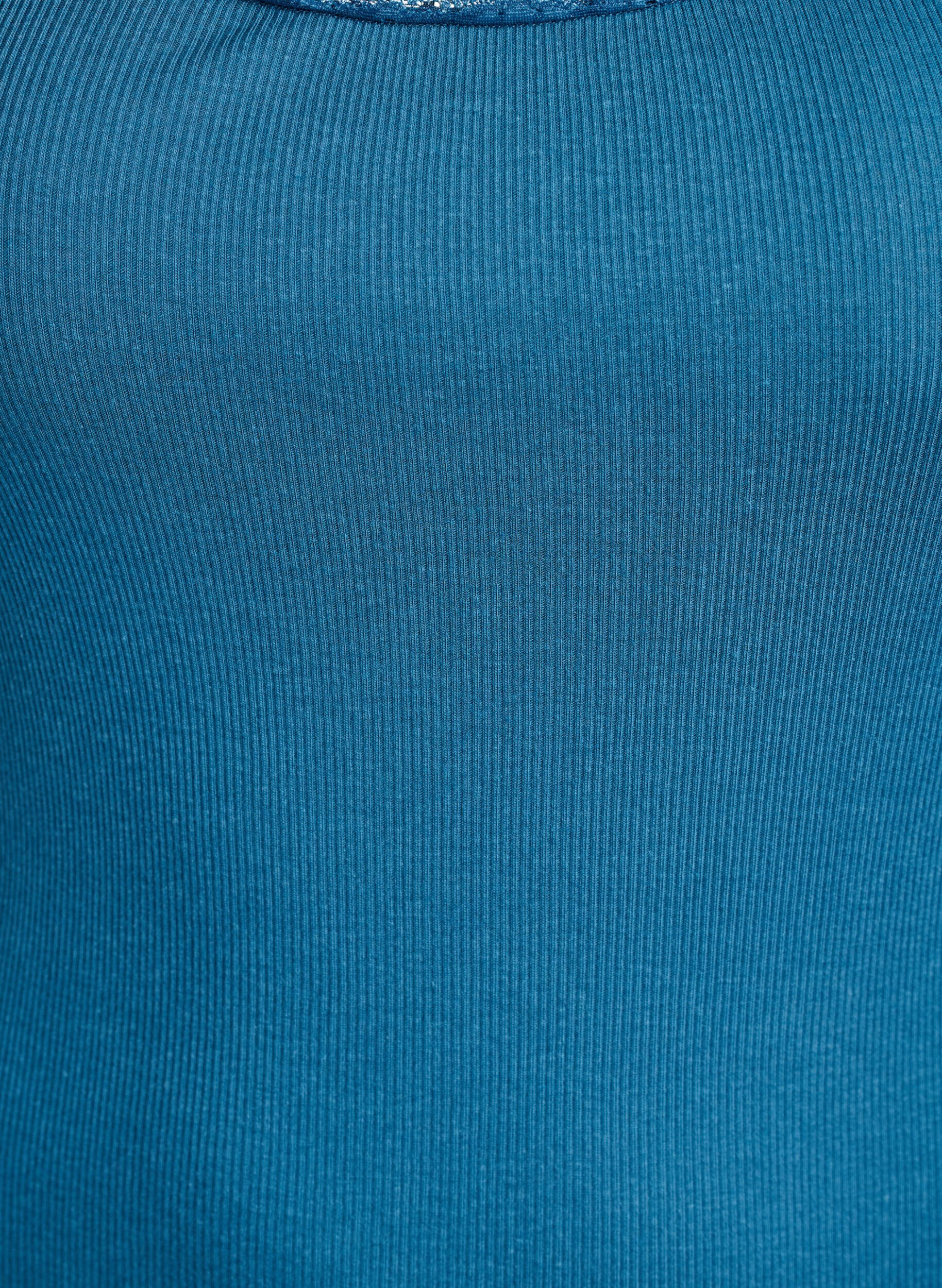 Zizzifashion Top with lace trim, Petrol, Packshot image number 2