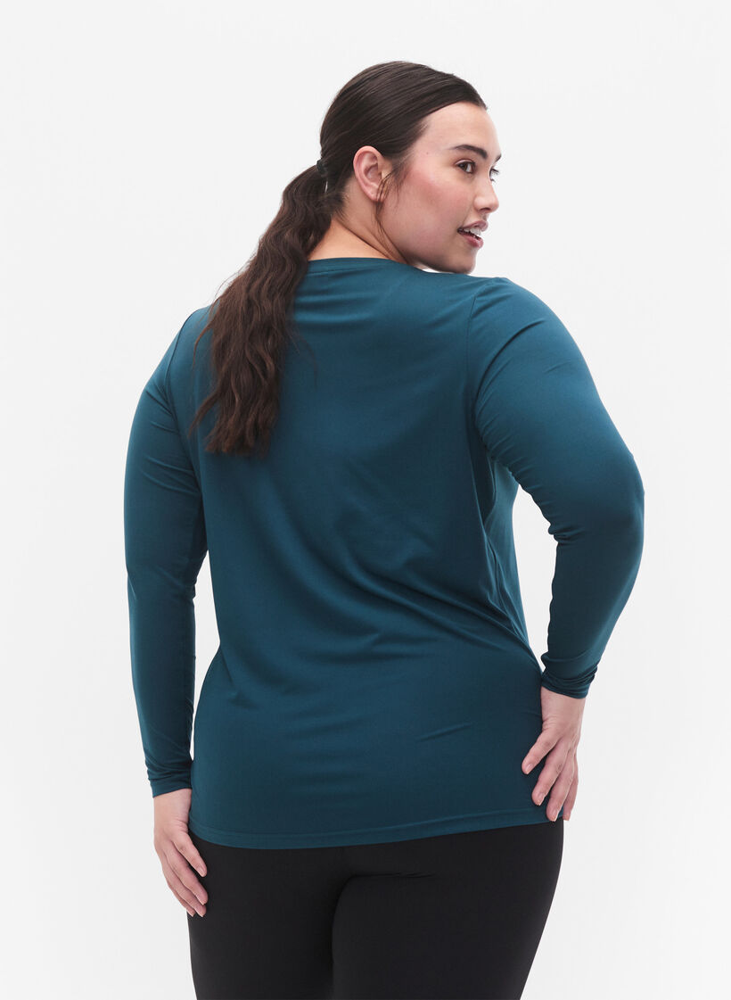 Long-sleeved training shirt, Deep Teal, Model image number 1