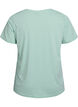 Short sleeve t-shirt with v-neckline, Green, Packshot image number 1