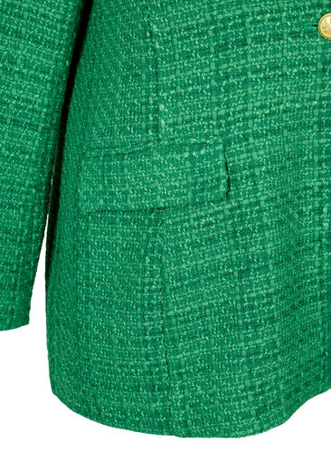 Bouclé blazer, Verdant Green, Packshot image number 3