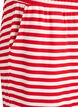 Striped pyjama trousers with a high waist and wide legs, Red, Packshot image number 2