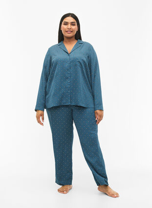 Printed pyjamas pants, Balsam AOP, Model image number 0