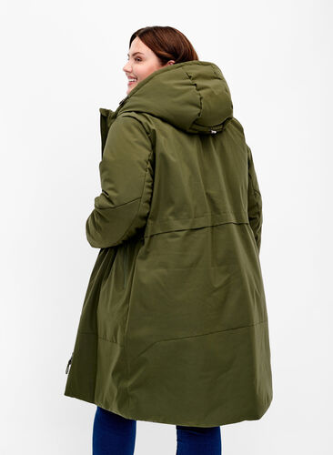 Winter jacket with adjustable waist, Forest Night, Model image number 1