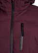 Puffer coat with hood and pockets, Dark Bordeaux, Packshot image number 2