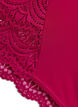 Microfiber Brazilian briefs with lace, Boysenberry, Packshot image number 3