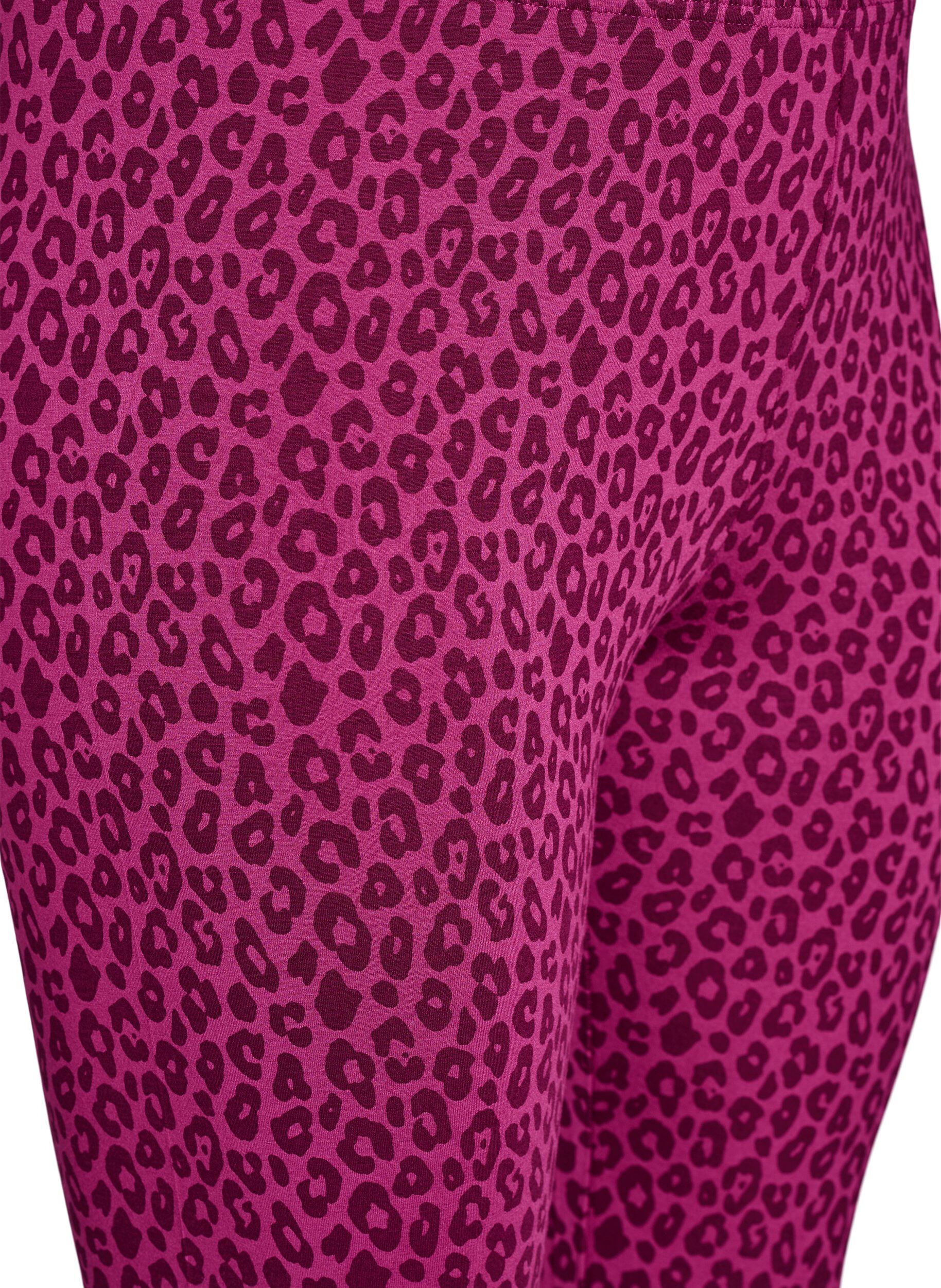 Zizzifashion Ankle-length leggings in viscose, Pink, Packshot image number 2