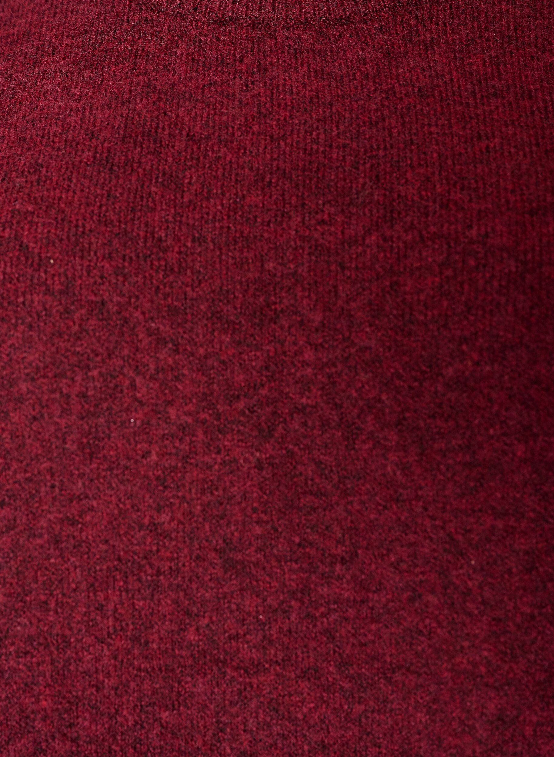 ZizzifashionLoose knitted blouse with short sleeves, Red, Packshot image number 2
