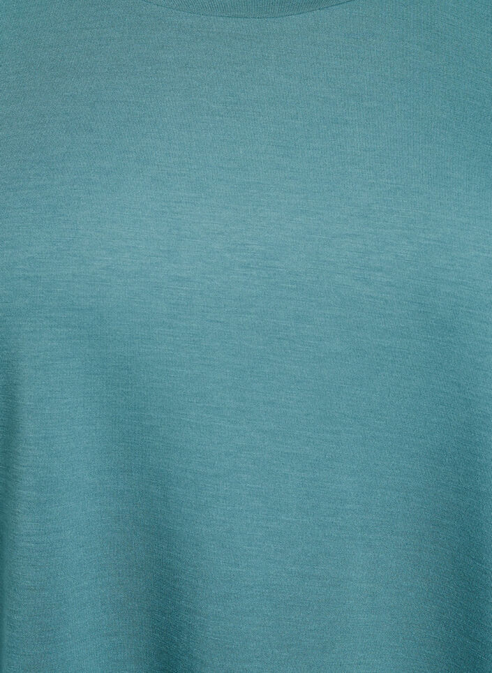 T-shirt in modal mix, Green, Packshot image number 2