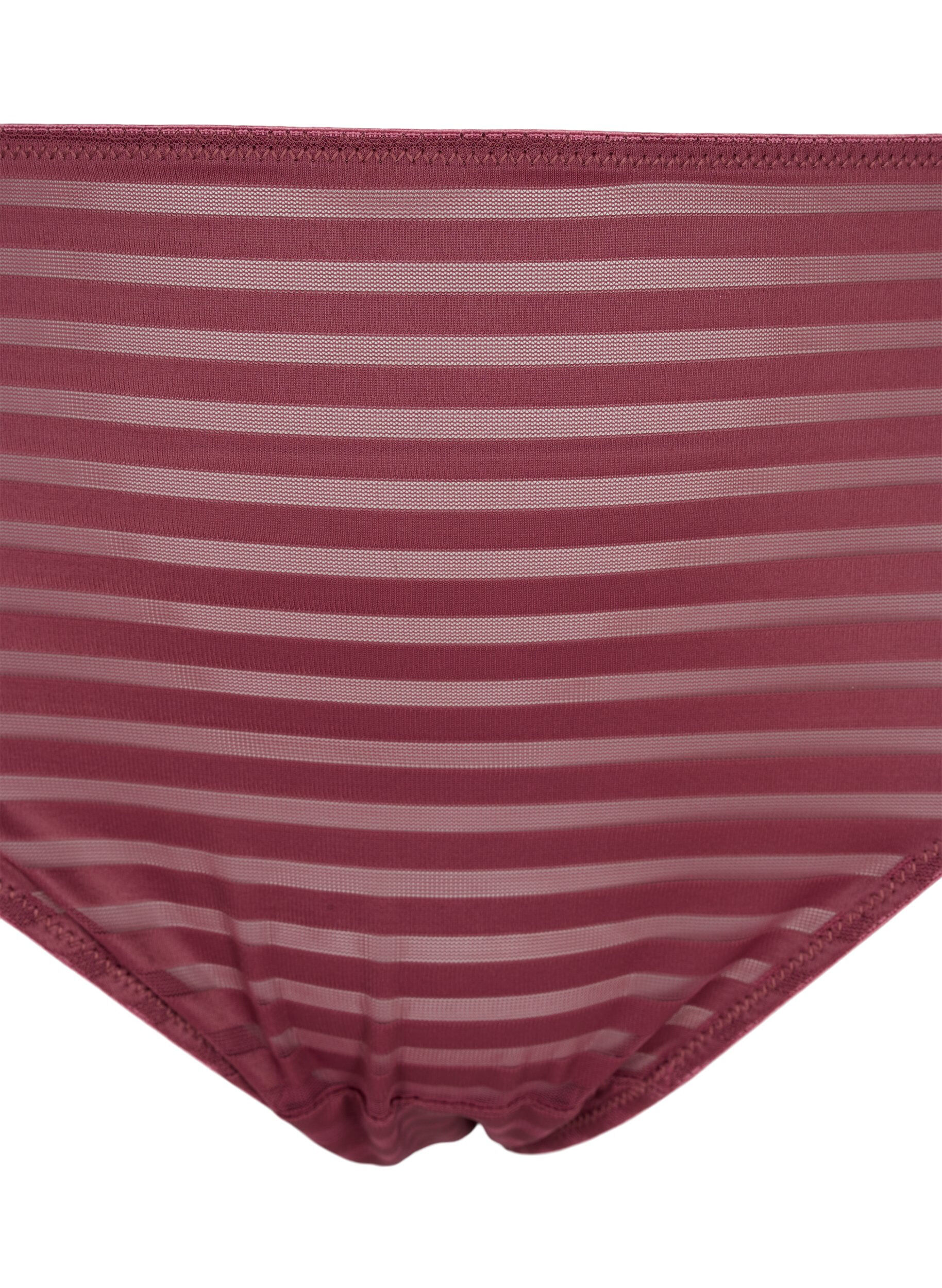 Zizzifashion Striped tai briefs with regular waist, Nocturne ASS, Packshot image number 2