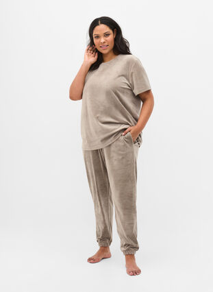 Homewear trousers, Taupe Gray, Model image number 0