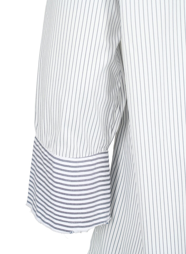 Long-sleeved shirt with stripes, Lava Smoke Stripe, Packshot image number 3