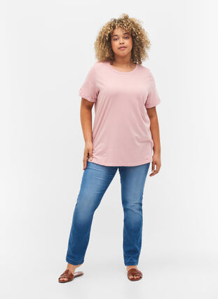 Basic cotton t-shirt, Zephyr, Model image number 2