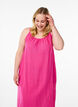 FLASH - Midi-length cotton strap dress, Pink, Model image number 2