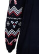 Long-sleeved knitted dress with a Christmas motif, Navy Blazer Comb, Packshot image number 3