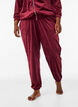 Loose velour trousers, Red, Model image number 3
