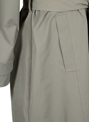 Trench coat with pockets and belt, Sea Spray, Packshot image number 3