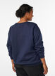 Sweatshirt with statement detail, Blue, Model image number 2