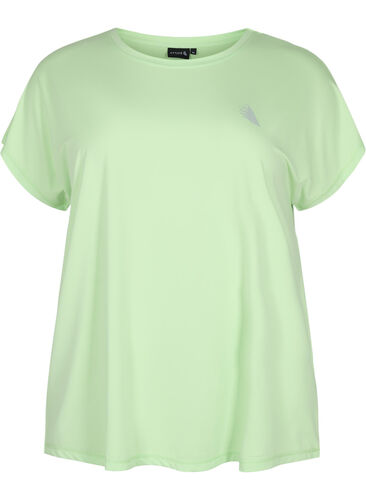 Short sleeved workout t-shirt, Paradise Green, Packshot image number 0