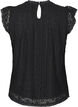 Lace top with ruffle details, Black, Packshot image number 1