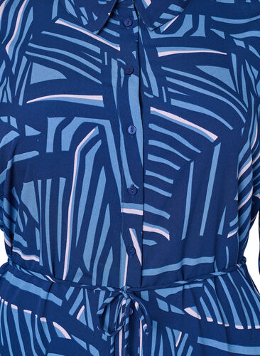 FLASH - Shirt dress with print, Medieval Blue AOP, Packshot image number 2