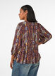 Blouse with paisley print and lace detail, Purple, Model image number 2