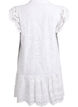 Broderie anglaise dress with ruffle sleeves, White, Packshot image number 1