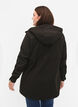 Short softshell jacket with pockets, Black, Model image number 1