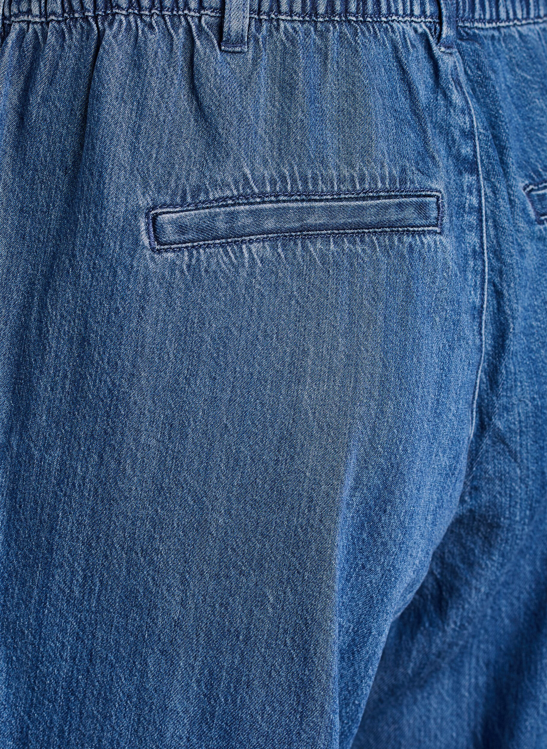 Zizzifashion Wide jeans with an elastic waistband, Blue, Packshot image number 3