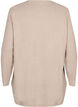Long knitted blouse with button detail at the side, Simply Taupe Mel., Packshot image number 1