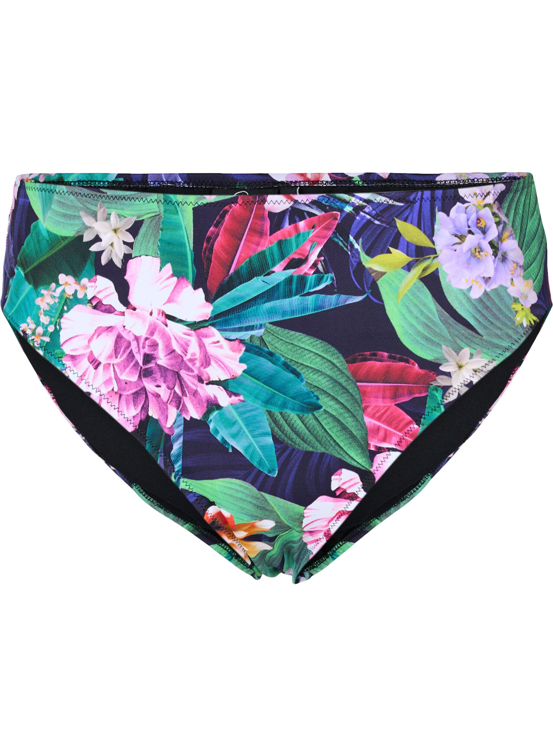 Zizzifashion Bikini bottoms with a high waist, Flower Print, Packshot image number 0