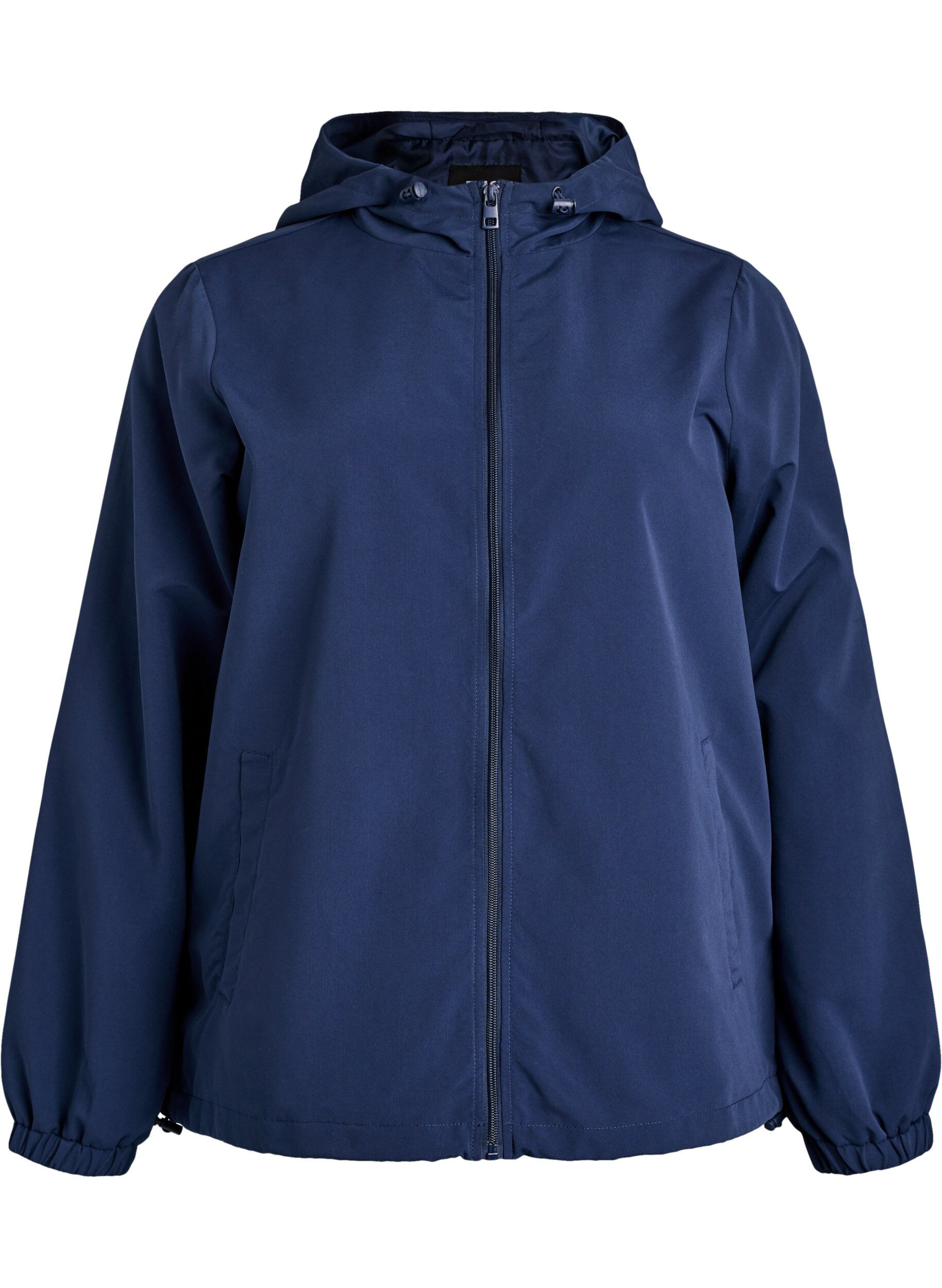 Zizzifashion Lightweight jacket with a hood and zipper, Blue, Packshot image number 0
