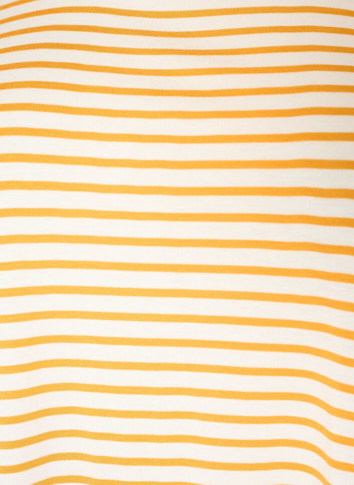 T-shirt with TENCEL&trade; Lyocell and stripes, Yellow, Packshot image number 2