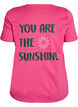 T-shirt with motif, Pink, Packshot image number 1