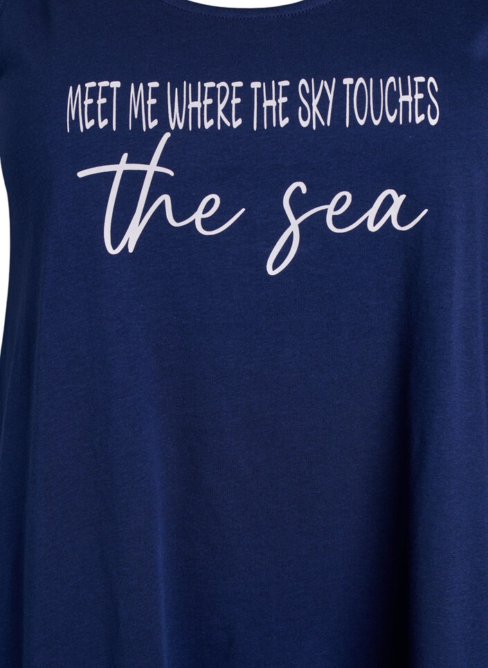 Sleeveless A-line dress, Blue, Packshot image number 2