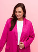 Tone-on-tone jacquard blazer in viscose, Rose Violet, Model image number 2